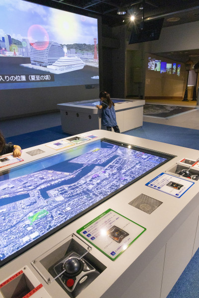 「神戸のまち」をテーマにした科学技術も多数展示