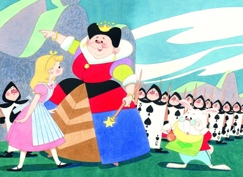 「ふしぎの国のアリス」1960年2月号『絵本ゴールド版』 ©松本かつぢ・アートプロモーション
