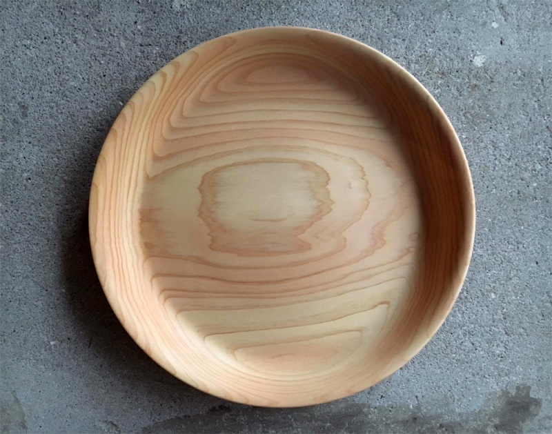 ワークショップ カレー皿例（ヒノキ）