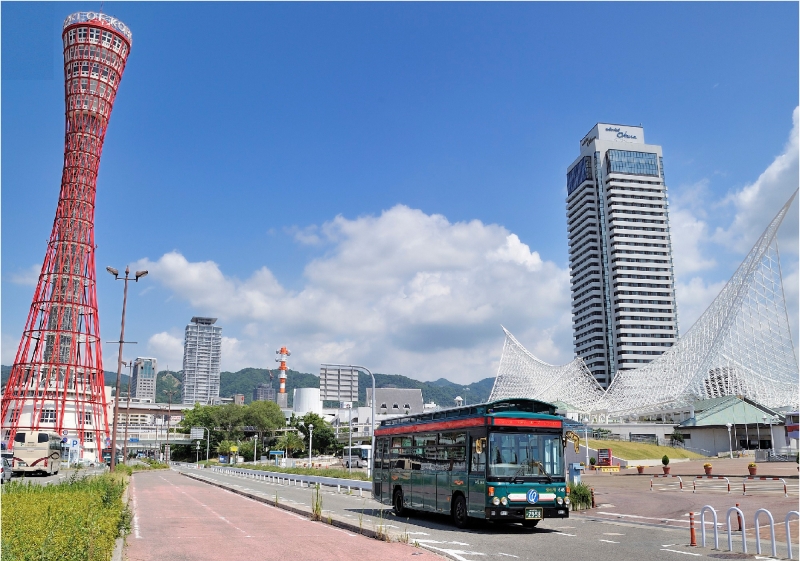神戸の観光バス「シティー・ループ」夜間特別運行 神戸開港150年記念 [画像]