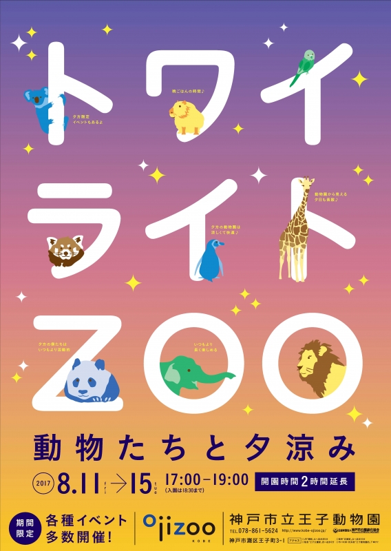 神戸市立王子動物園 『神戸トワイライトZOO』　神戸市灘区 [画像]