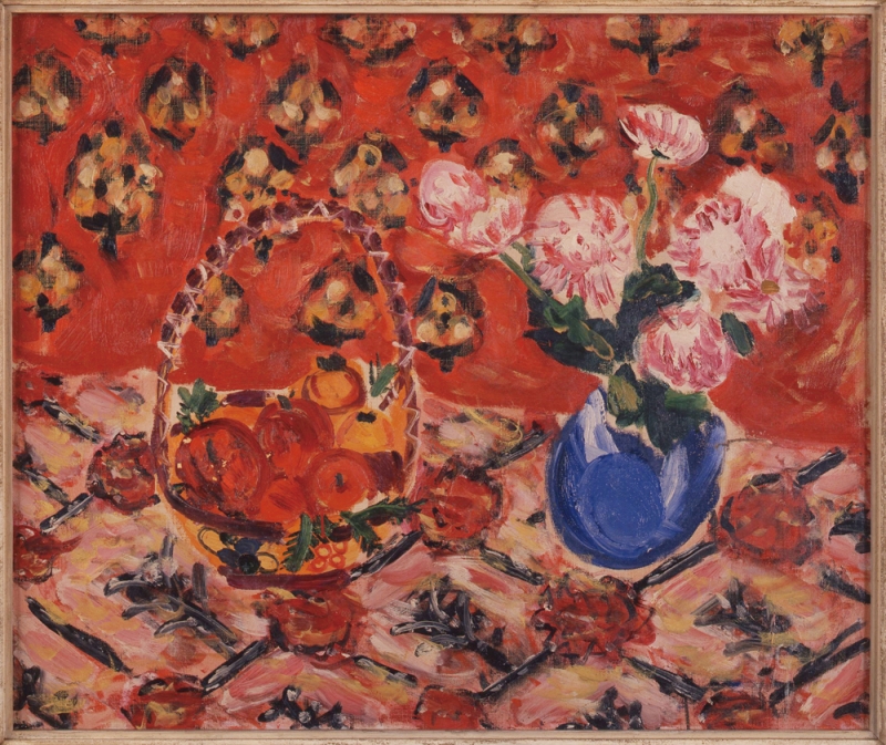長谷川三郎 《赤の静物》 1934年 油彩、カンヴァス