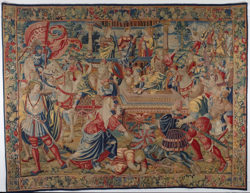 《アレクサンドロス大王に許しを請うティモクレイア》
16-17世紀
女子美術大学美術館蔵