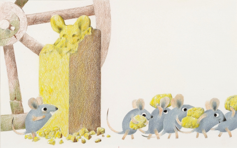 レオ・レオーニ「おんがくねずみジェラルディン」1979年
Geraldine, the Music-Mouse ⓒ 1979 by Leo Lionni/Pantheon
Works by Leo Lionni, On Loan By The Lionni Family