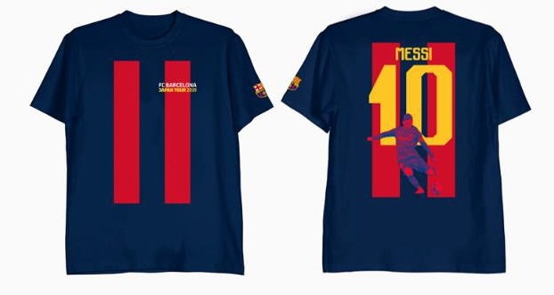 FC バルセロナ 5players　Tシャツ（画像はメッシ）
