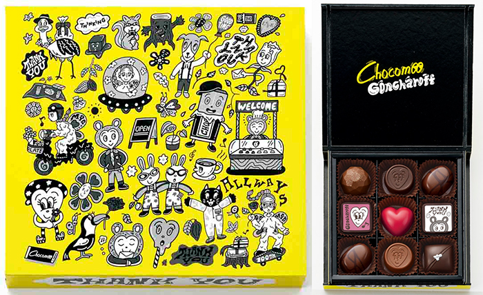 『チョコムー×ゴンチャロフ アソートチョコレート C』 9個 2,160円（税込）©Chocomoo