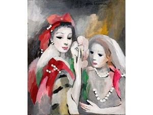 マリー･ローランサン《モンテスパンとラヴァリエール》
1952年頃　油彩　55.0×46.5cm