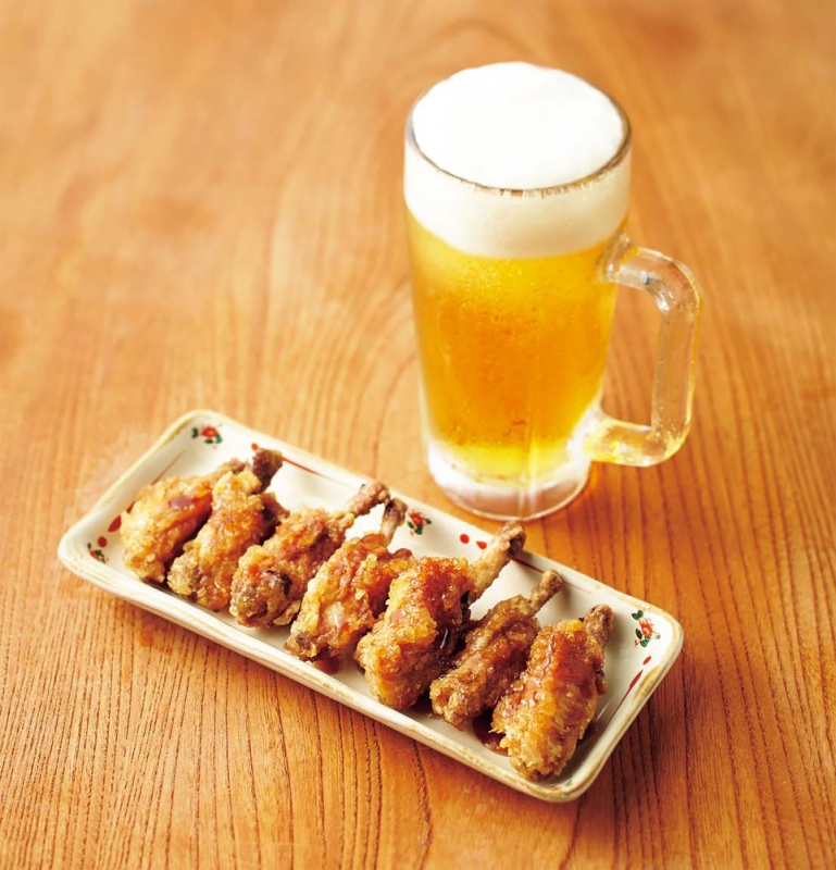 「じゅげむ」甲子園ヒーロー揚げ・生ビールのセット