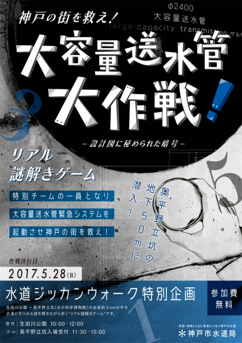 神戸市で水道週間イベント 浄水場など巡る「リアル謎解きゲーム」開催