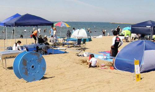 7月1日に海開き『的形海水浴場』 姫路市