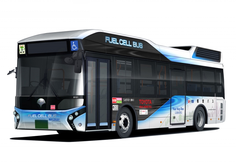 トヨタFCバス（東京都営バス仕様）
出典:トヨタ自動車株式会社