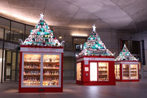 『フェリシモ ハッピートイズプロジェクト』クリスマス展示　神戸市中央区