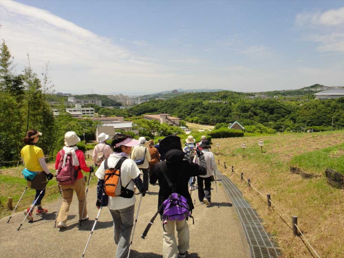 神戸総合運動公園『ノルディックウォーキング』　神戸市須磨区