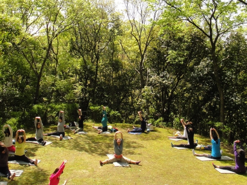 神戸総合運動公園『森林浴ヨガ』　神戸市須磨区