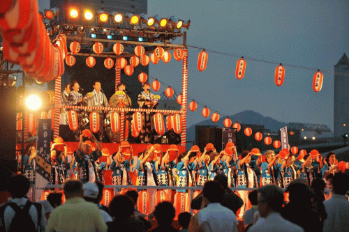 神戸メリケンパーク『こうべ海の盆踊り2018』神戸市中央区