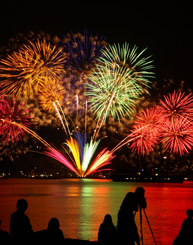 『福良湾海上花火大会』南あわじ市 [画像]