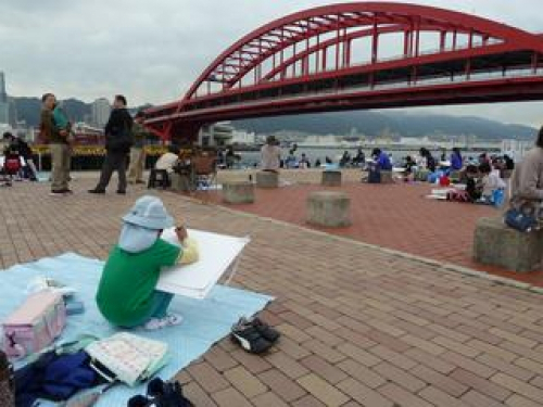 写生会　第60回『港をかく会』　神戸市中央区