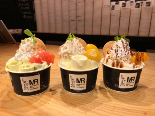 ロールアイス専門店「マンハッタンロールアイスクリーム 神戸三宮店」秋冬の新メニュー