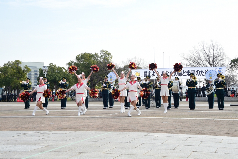 メリケンパーク『兵庫県警察年頭視閲式』神戸市中央区 [画像]