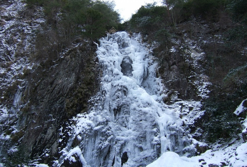 編妙の滝の氷瀑　神埼郡神河町