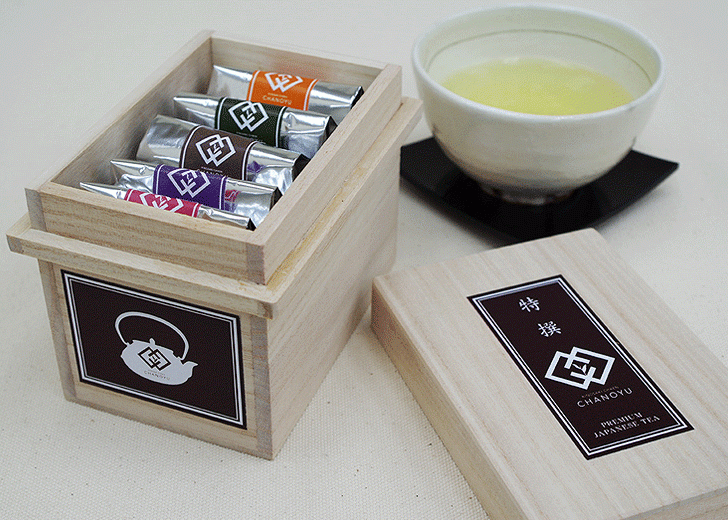 ミニ茶箱＆特選フレーバー茶5種セット 3,780円（税込）