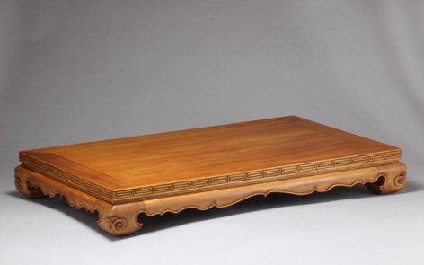 橋立木楽 松材飾台平卓