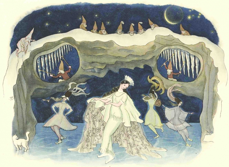 『ふゆのはなし』より《氷のダンス》, 1924 年　小さな絵本美術館蔵