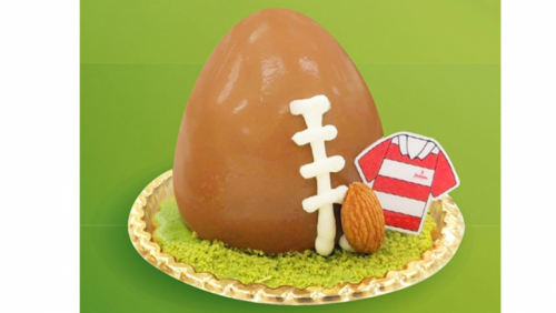 ユーハイム　ラグビーボールをイメージしたケーキ『ラグビーフィーバー』発売