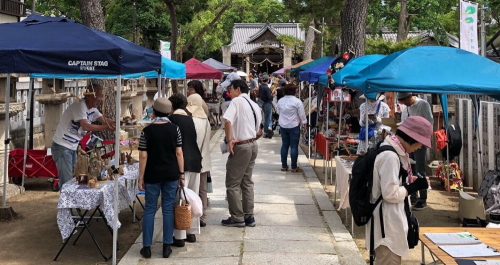 第12回『猪名野神社の市ー古本とクラフト＆アート・雑貨ー』伊丹市