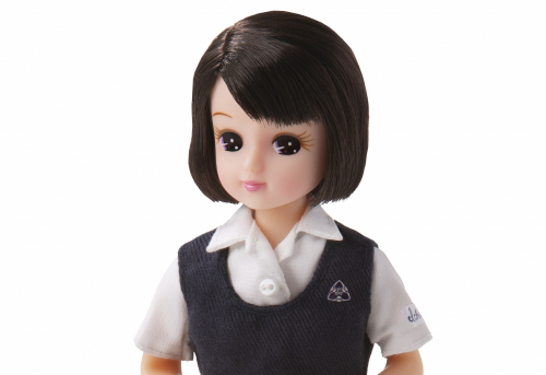 西宮市立西宮高等学校の制服を着たオリジナルリカちゃんが登場