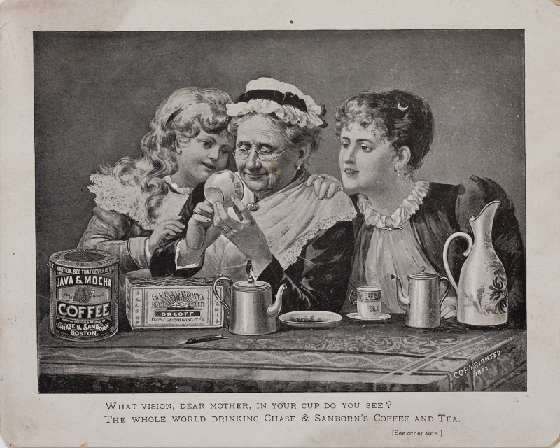 チャールズ・シンプソンの広告、1892年、Cha Tea 紅茶教室蔵