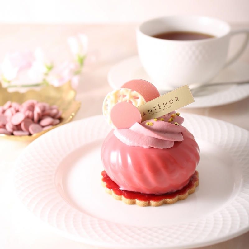神戸生まれのアンテノール「ルビーチョコレート」を使ったケーキを10店舗限定発売 [画像]
