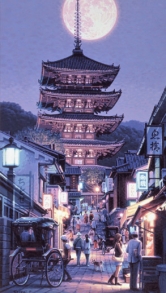 「八坂の塔」（2005・油彩）　（C）TEPPEI SASAKURA / ART TERRACE