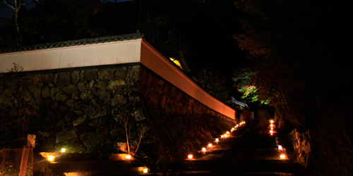 官兵衛ゆかりの荘厳寺でライトアップイベント開催　西脇市