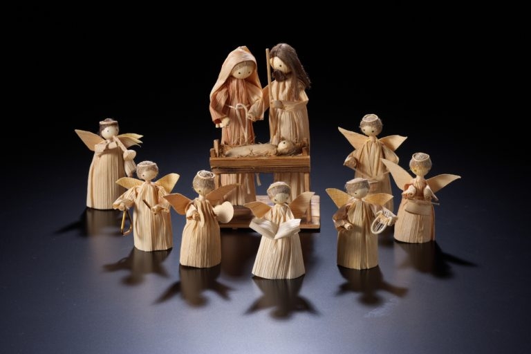 きびがら細工のキリスト降誕人形・ベトレム（チェコ）