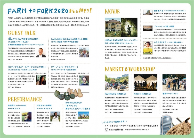 『FARM to FORK 2020〜まちを耕そう！〜』神戸市中央区 [画像]
