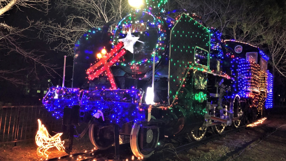 ③ イルミネーション ライトアップ クリスマス 防水 屋外 列車 機関車-