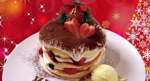 belle-ville（ベルヴィル）クリスマス限定「ティラミスパンケーキ」神戸市東灘区