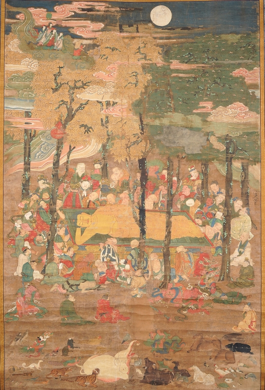 「仏涅槃図」 暦応元年（1338） 須磨寺蔵