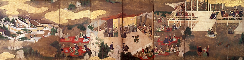 「観能図」 桃山時代 17 世紀初期 神戸市立博物館蔵