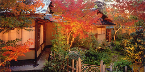 姫路城を借景とする日本庭園で紅葉のライトアップなど　姫路市