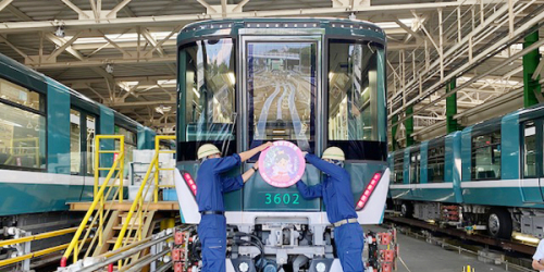 六甲ライナー『たなばた列車』の運行　神戸市東灘区
