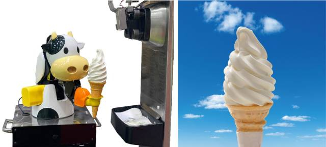 「ミルクソフトクリーム」イートイン360円、テイクアウト350円