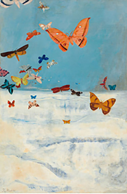 三岸好太郎《雲の上を飛ぶ蝶》1934（昭和9）年
東京国立近代美術館蔵