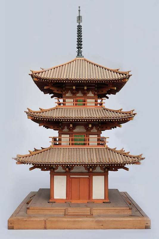 法起寺三重塔 二十分の一模型