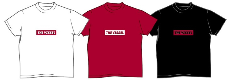 THE VISSEL Tシャツ 各2,500円（税込）
