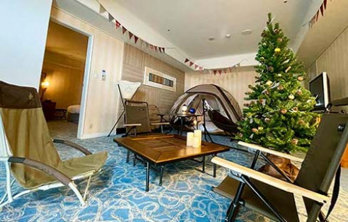 神戸ポートピアホテル「ホテル de クリスマス グランピング体験」