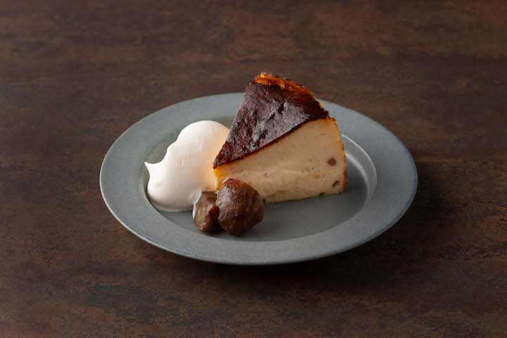 神戸オリエンタルホテル　テイクアウトのバスクチーズケーキに「マロン」登場 [画像]