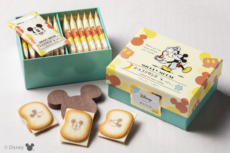 ミッキーマウス／ショコラサンド「⾒ぃつけたっ」
12枚⼊ 1,080円、24枚⼊ 2,160円