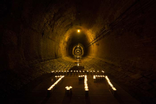 湊川隧道 一般公開『1.17希望の灯り』神戸市兵庫区